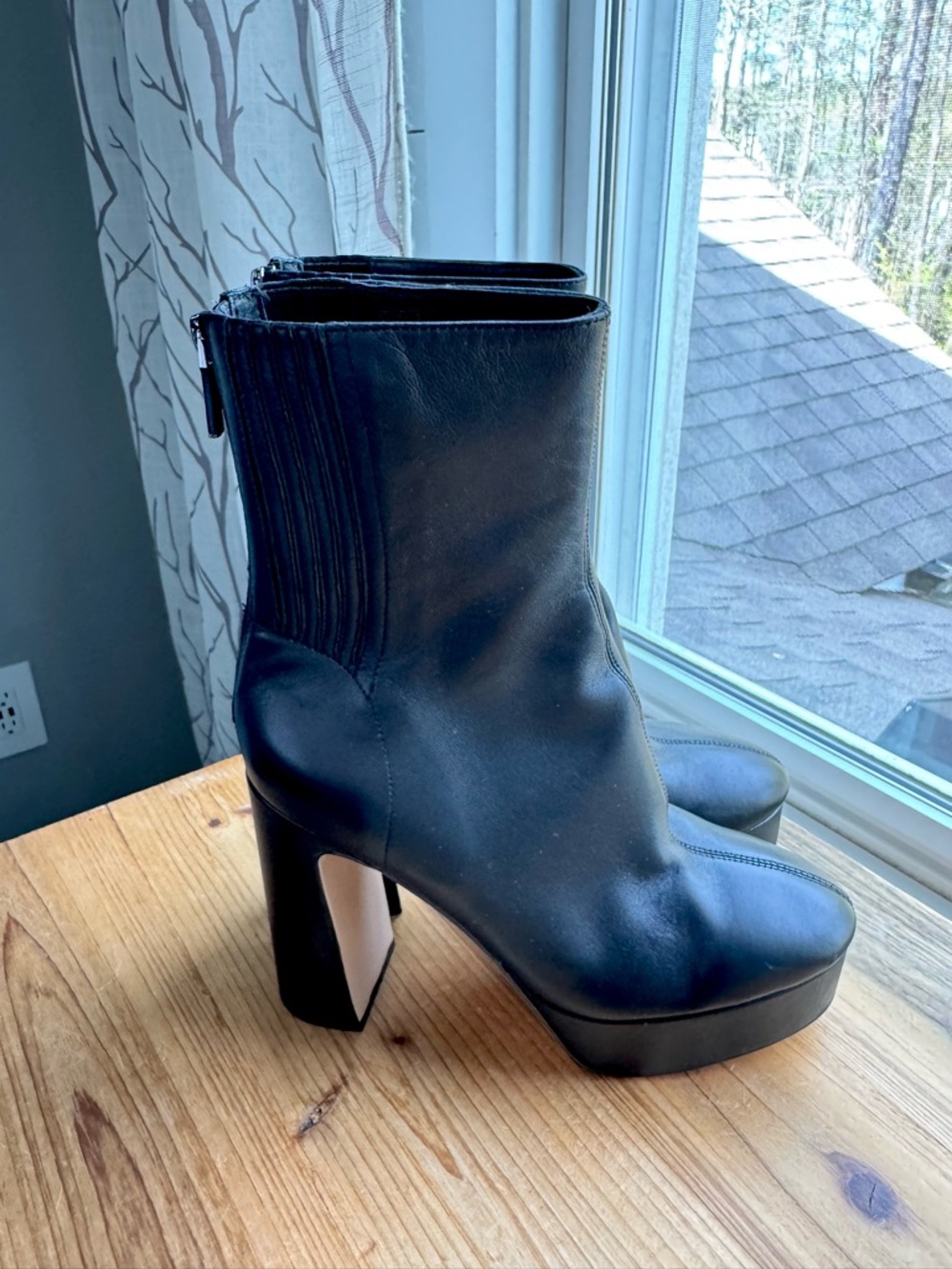 Lola Cruz Leste booties Size 39 Black platform - Picture 2 of 15